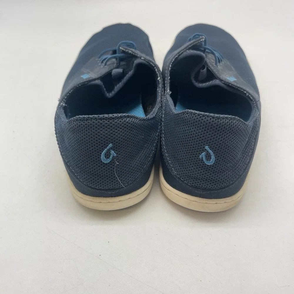 Olukai Sneakers Mens 8.5‎ Nohea Moku Blue Boat Beach Shoes Slip On Causal Comfy